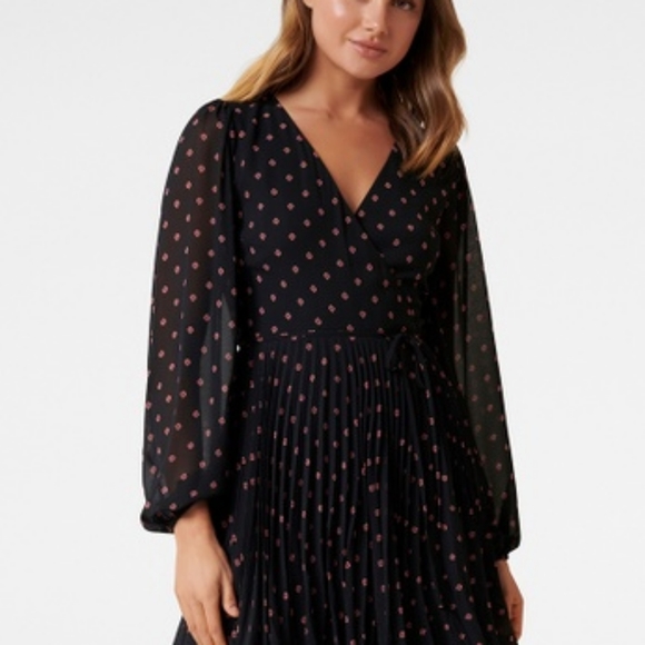 Ever New Pleated Wrap Dress - Picture 2 of 10